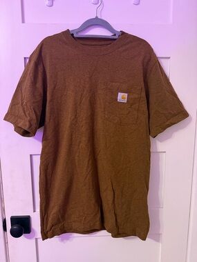Carhartt Short Sleeve Pocket Tee in Brown